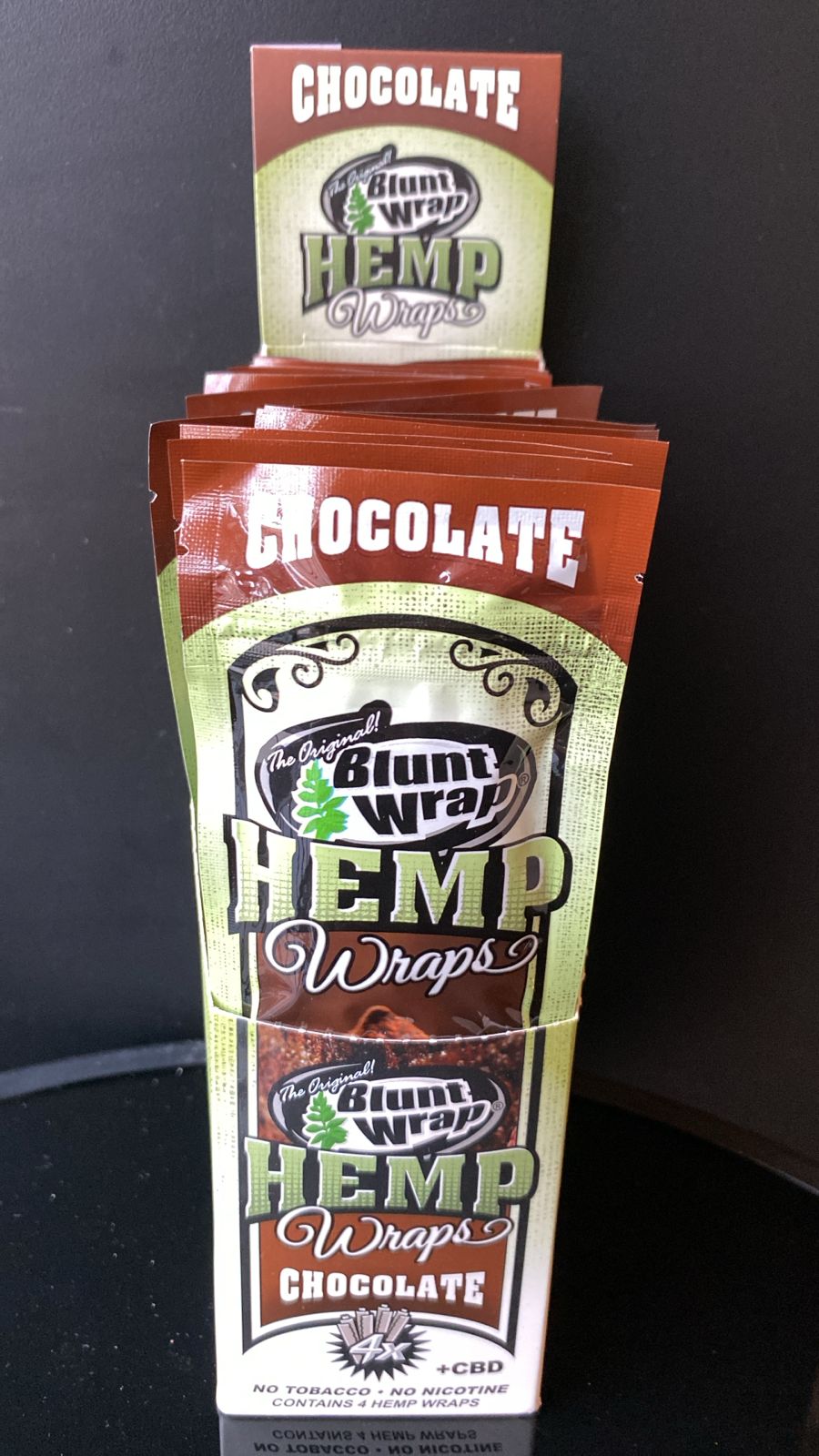 BLUNT WRAP HEMP CHOCOLATE CBD 4PACK
