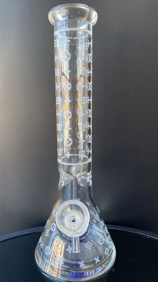 BONG BEAKER FROSTED DISIGN 10 PULGADAS