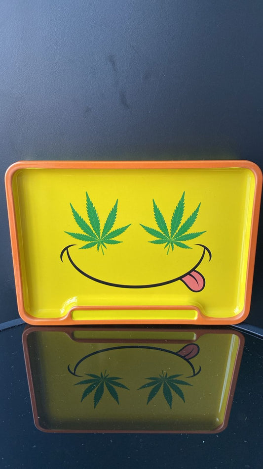 CHAROLA MEDIANA TAPA WEED HAPPY