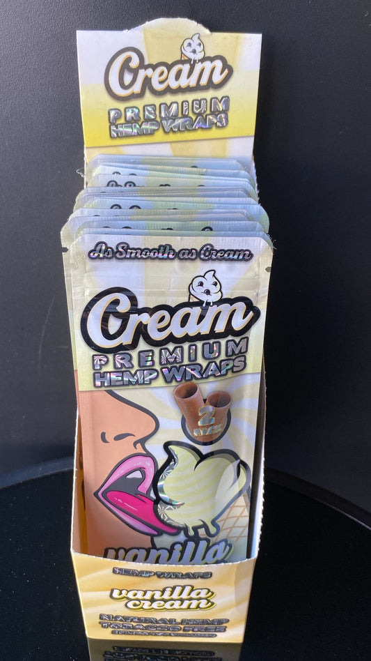 CREAM PREMIUM HEMP WRAPS VANILLA CREAM