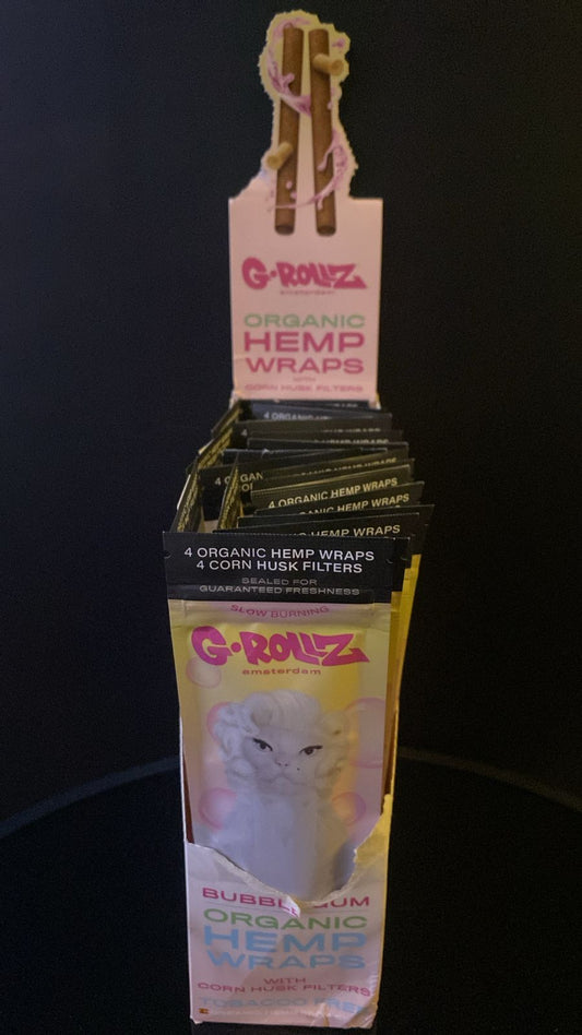 G-ROLLZ ORGANIC HEMP WRAPS BUBBLEGUM