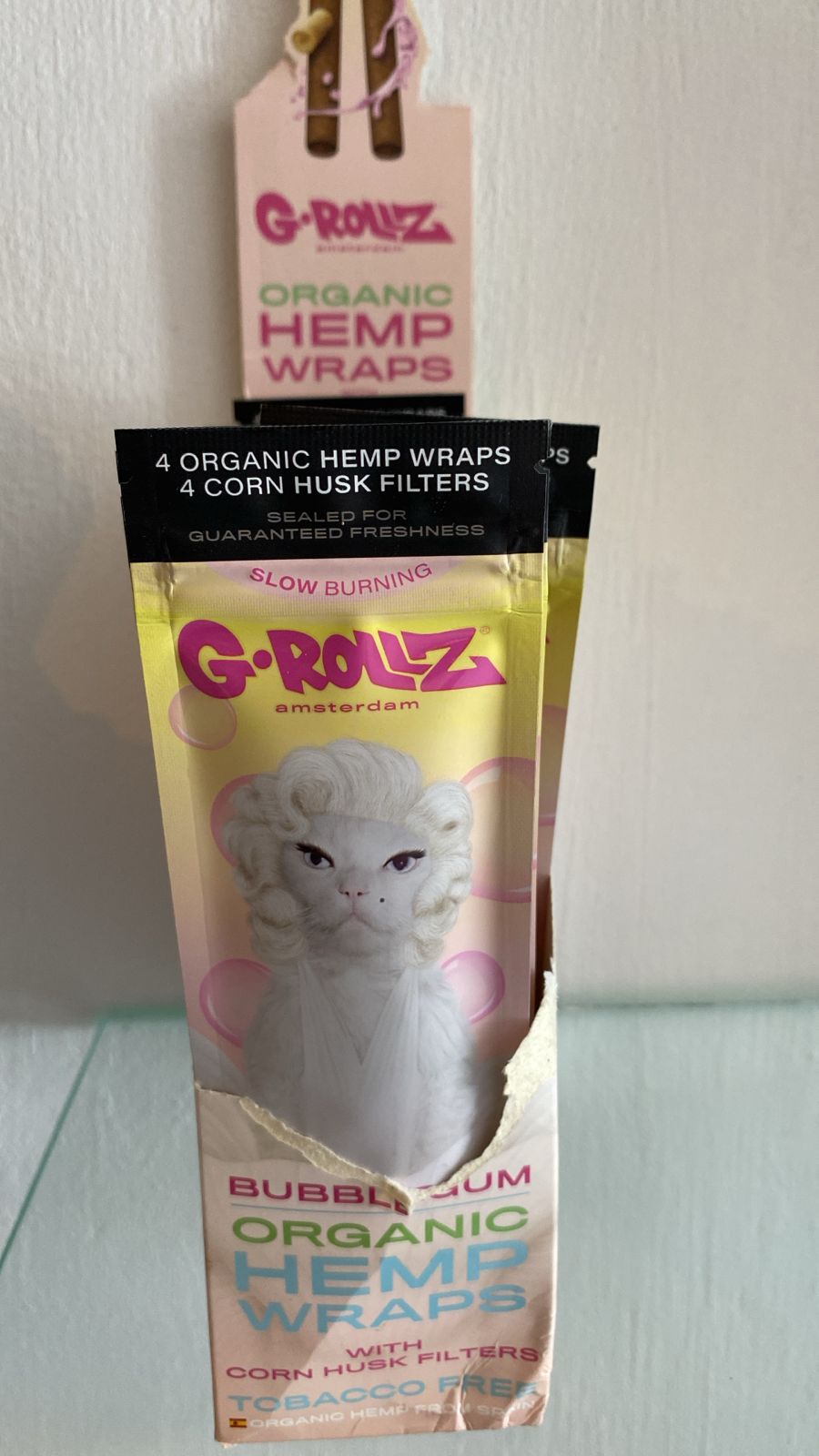G-ROLLZ ORGANIC HEMP WRAPS BUBBLEGUM