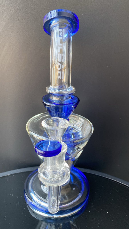 PULSAR BENT NECK DUAL PERC BONG