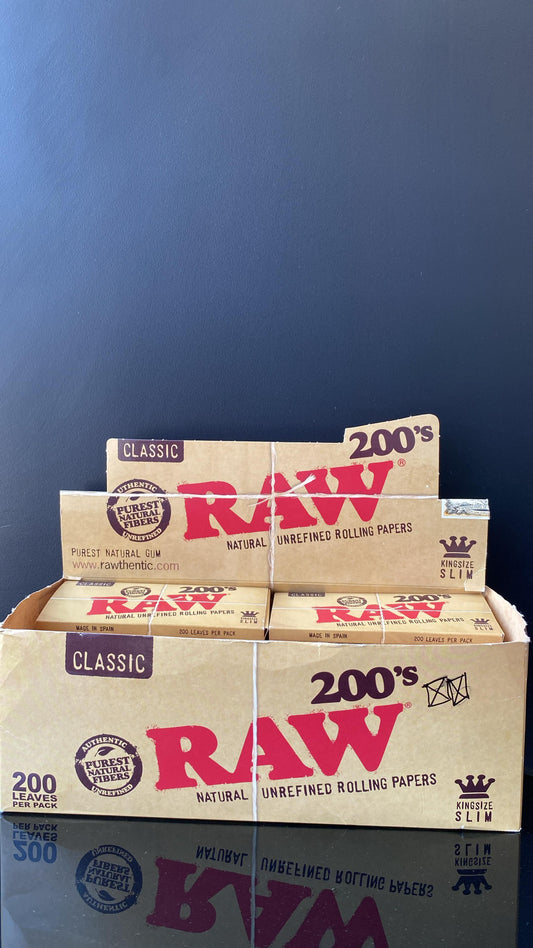 RAW CLASSIC NATURAL GUM KING SIZE SLIM 200’S