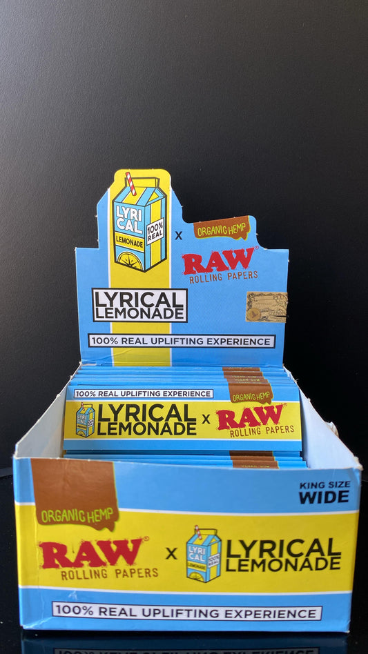 RAW ORGANIC HEMP LYRICAL LEMONADE KING SIZE WIDE