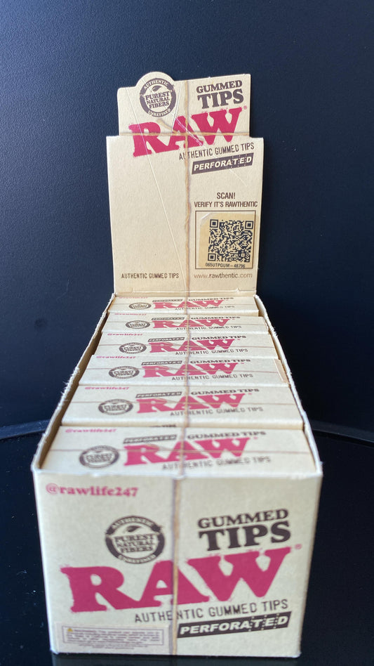 RAW PERFORATED GUMMED TIPS