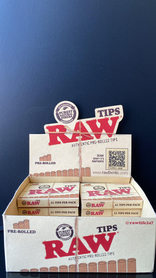RAW PRE ROLLED TIPS