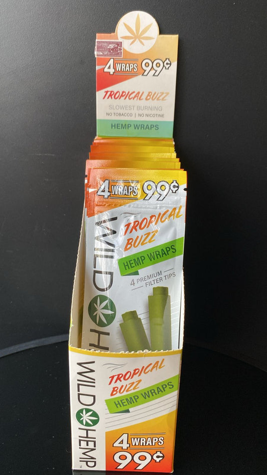 WILD HEMP WRAPS TROPICAL BUZZ